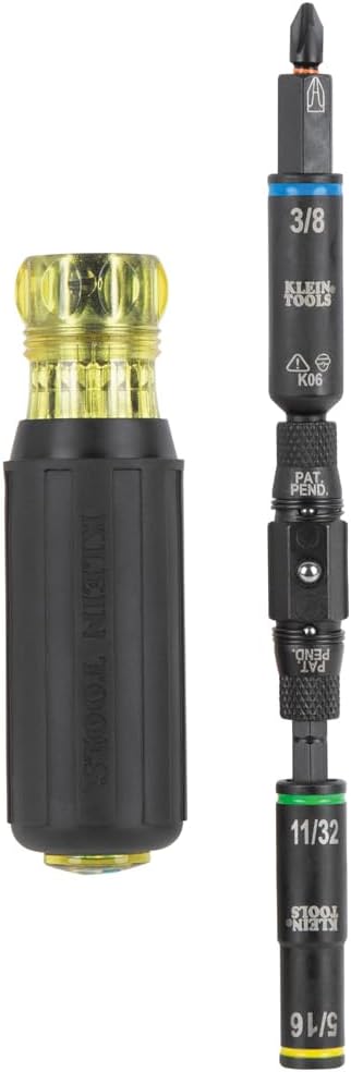 Klein Tools 16-in-1 Impact Screwdriver/Nut Driver with Flip Socket