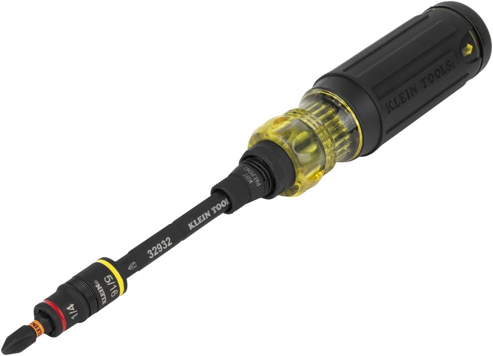 Klein Tools 16-in-1 Impact Screwdriver/Nut Driver with Flip Socket