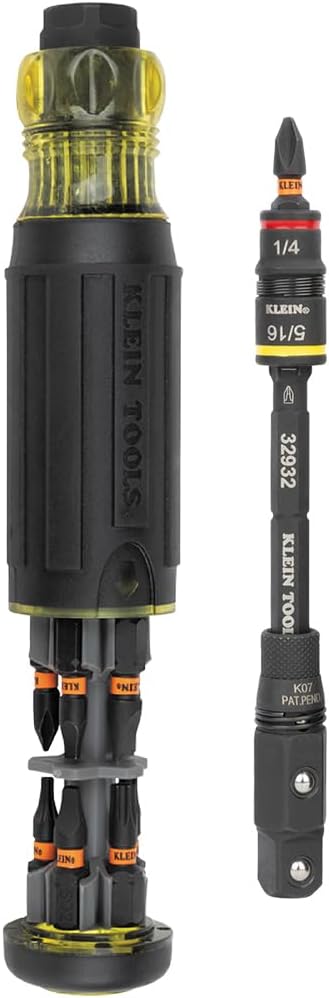 Klein Tools 16-in-1 Impact Screwdriver/Nut Driver with Flip Socket