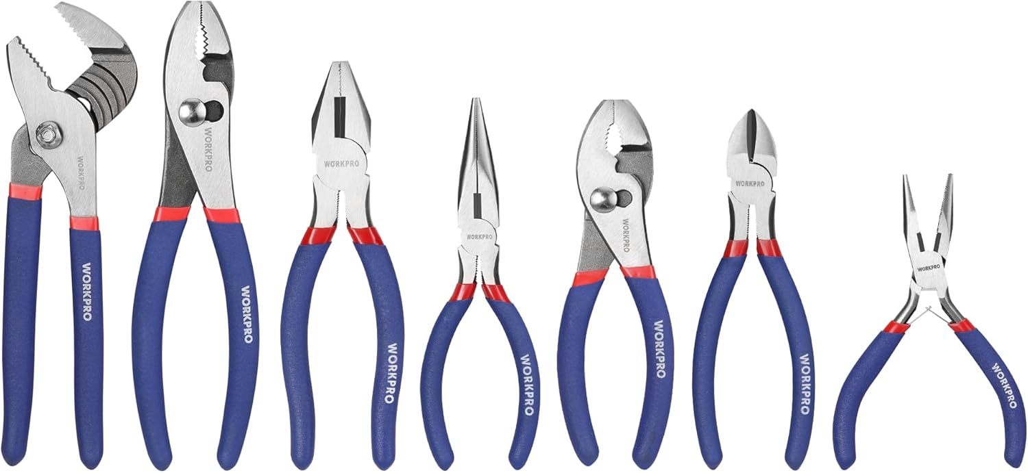 WORKPRO 7-Piece Pliers Set for Home & DIY Use