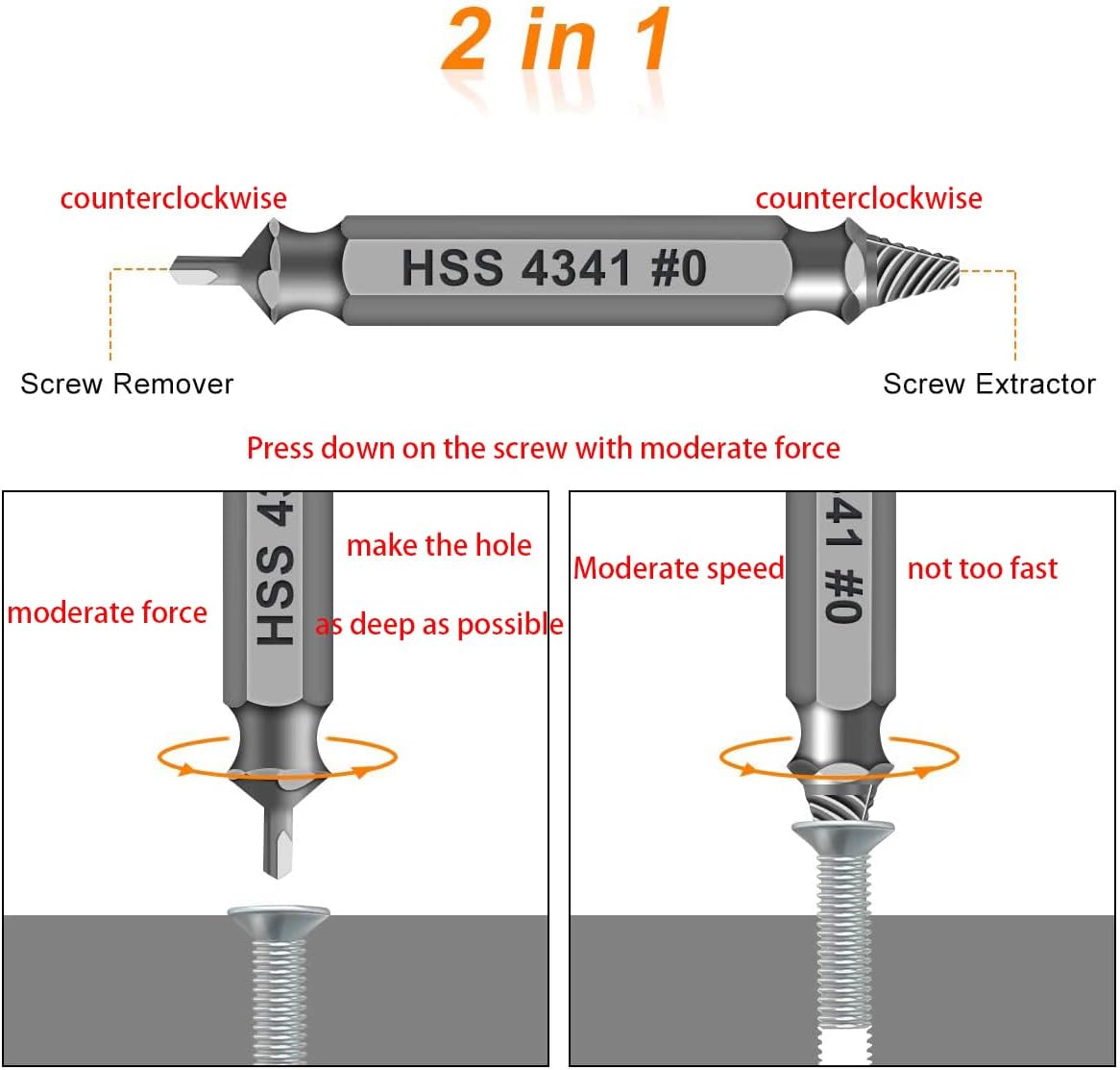 Damaged Screw Extractor Set, Gifts for Men & Stocking Stuffers