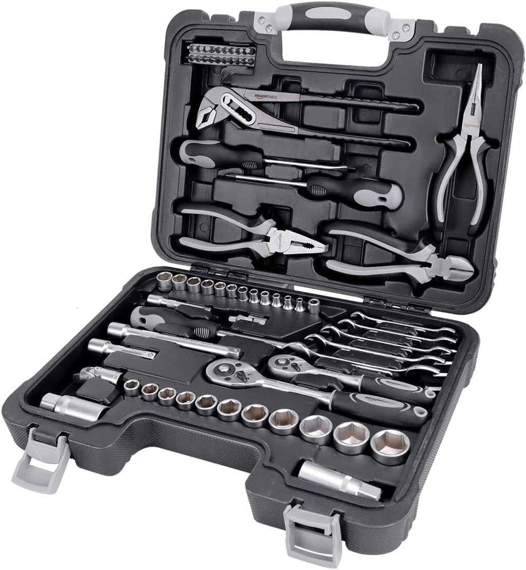 131 Piece General Household Hand Tool Set Basic Home Repair Kit