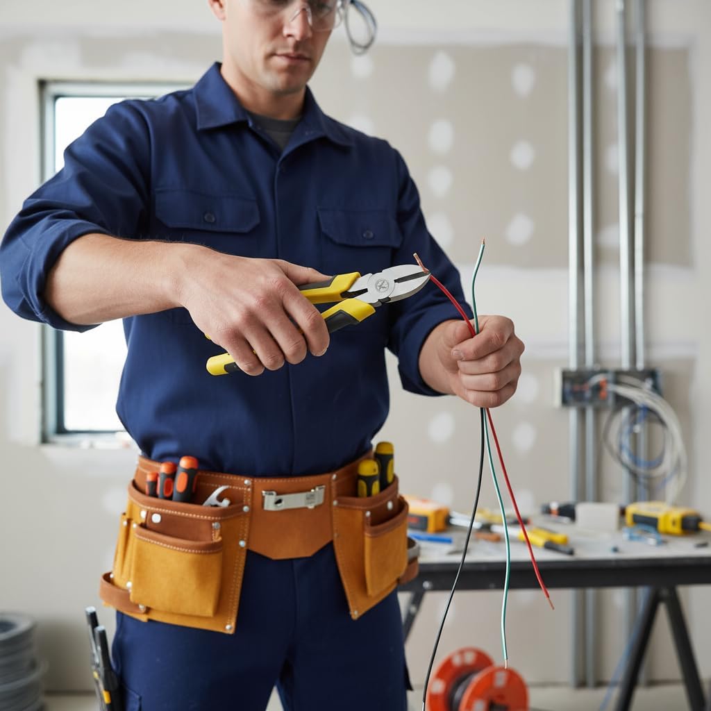 8" Heavy Duty Diagonal Cutting Pliers, Hardened 50CrV Steel