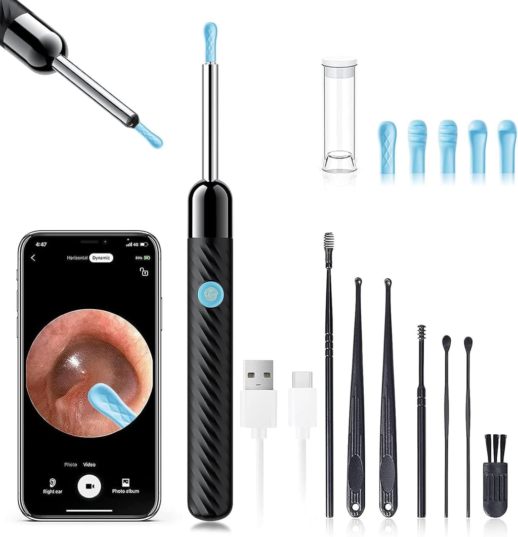 Ear Wax Removal Tool with 1080P Camera, Ear Cleaner Kit for iOS & Android