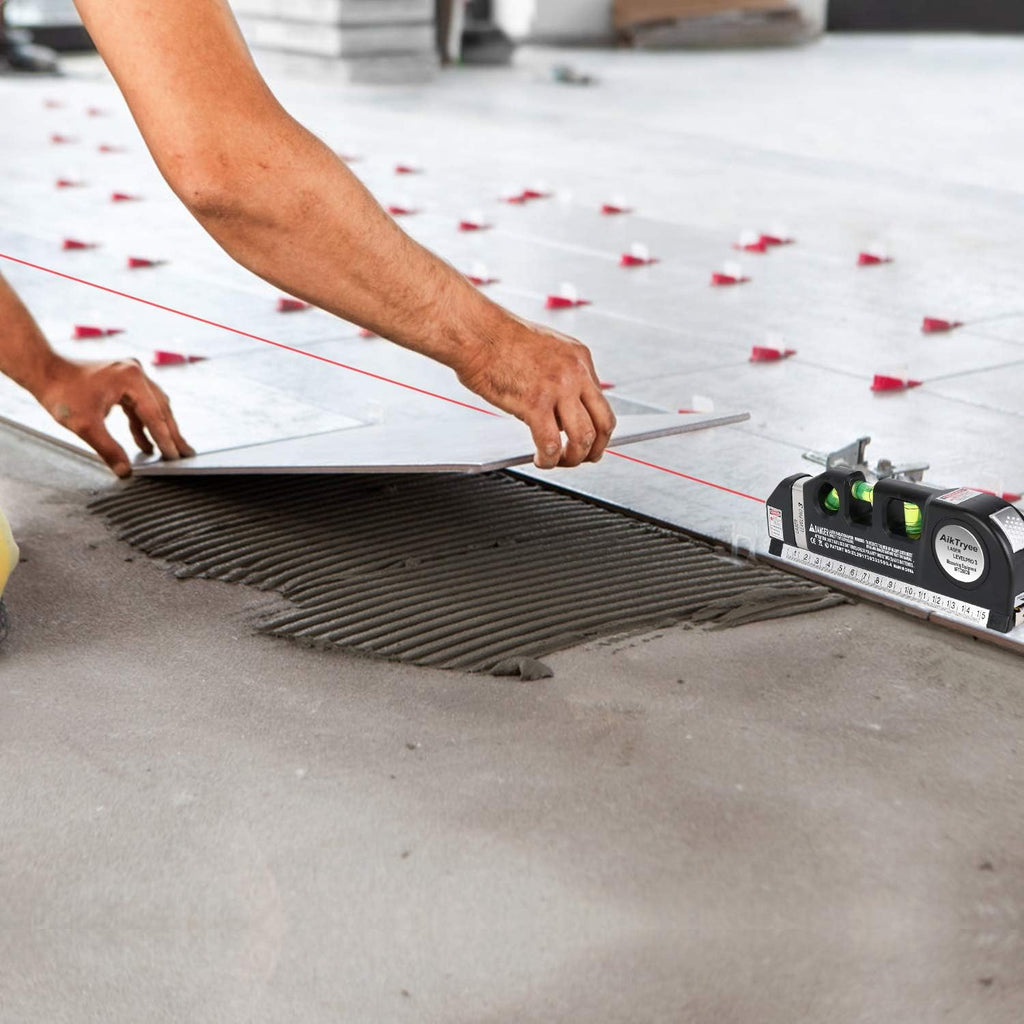 Multipurpose Laser Level Line Tool with 8ft/2.5m Ruler
