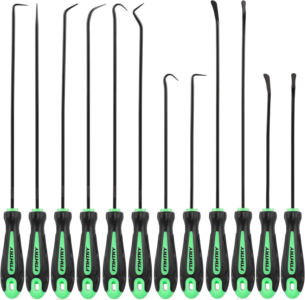 12-Piece Pick and Hook Tool Set for O-Rings, Seals & Gasket Removal
