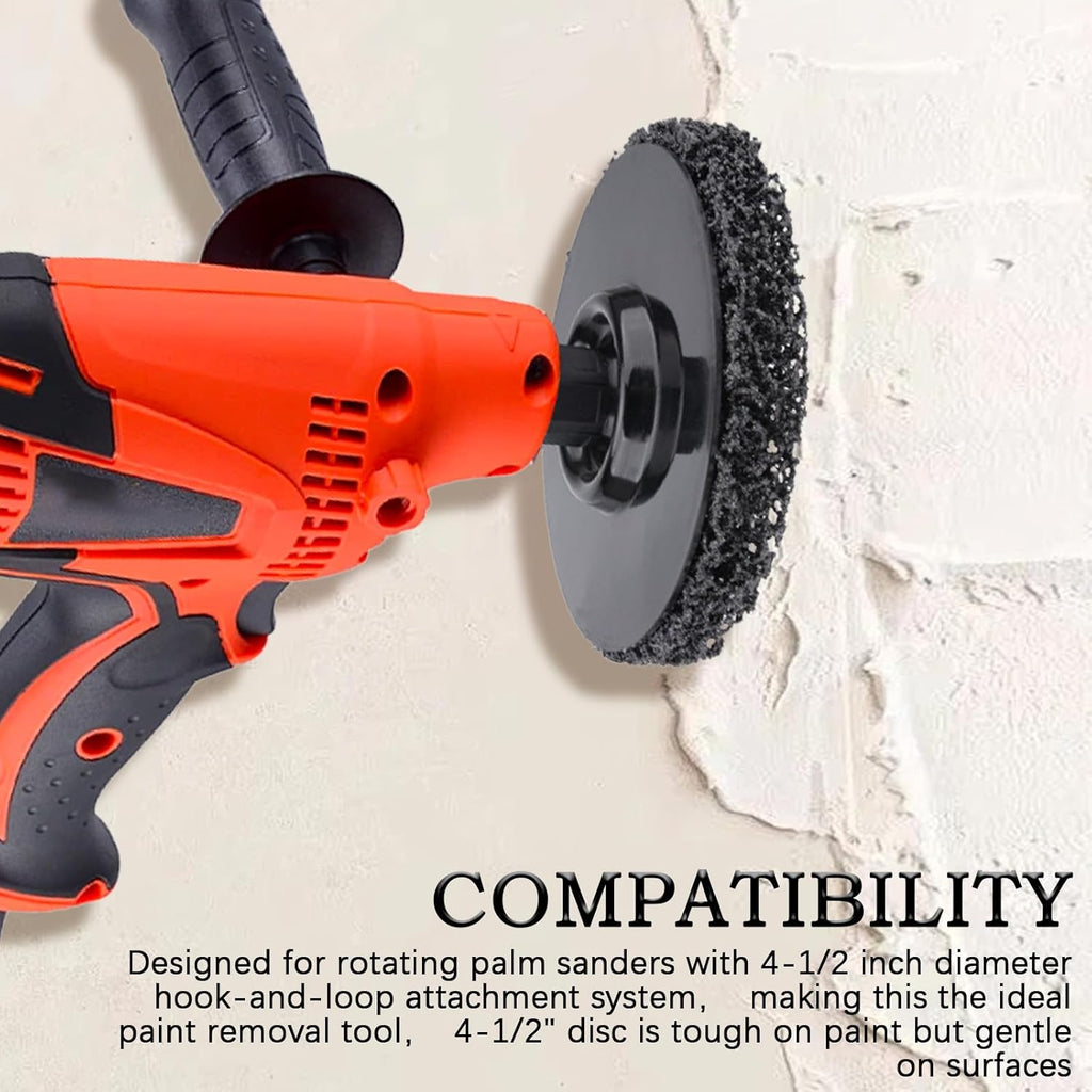 2 Pack Paint Eater 4.5" Replacement Spun-Fiber Disc for Palm Sander