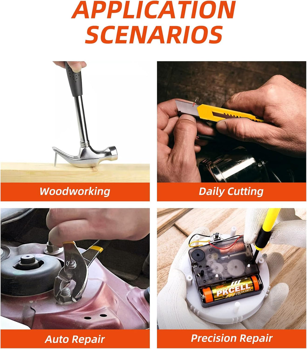 40-Piece Household Hand Tool Set with Storage Case