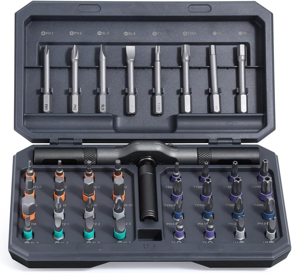 42-in-1 Magnetic Ratchet Screwdriver Set for Electronics & Repair