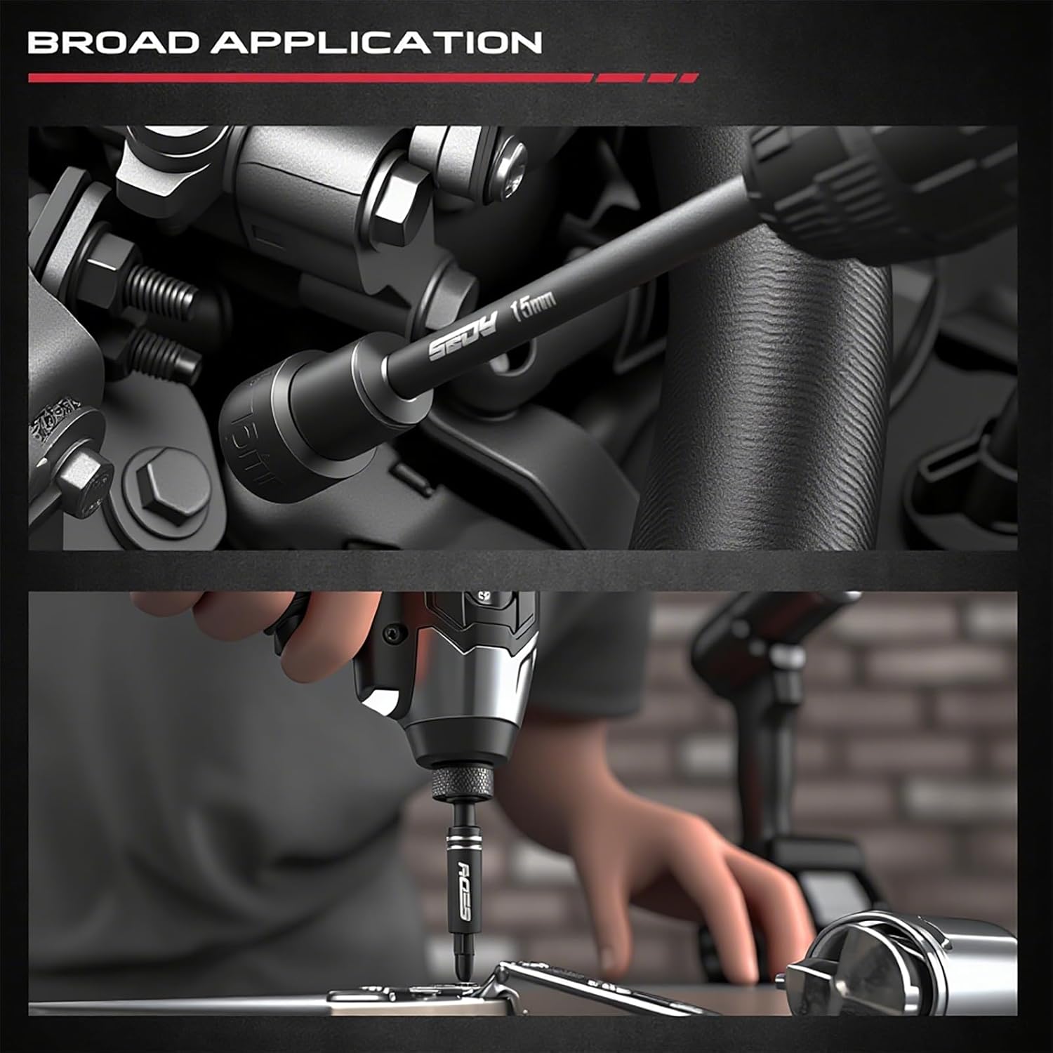 31-Piece Magnetic Nut Driver Impact Bit Set, SAE/Metric