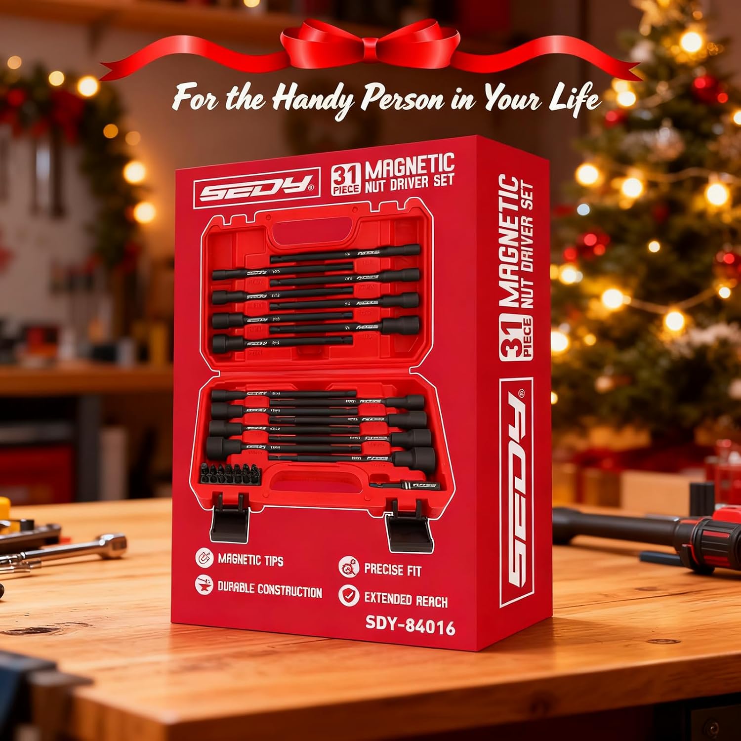 31-Piece Magnetic Nut Driver Impact Bit Set, SAE/Metric