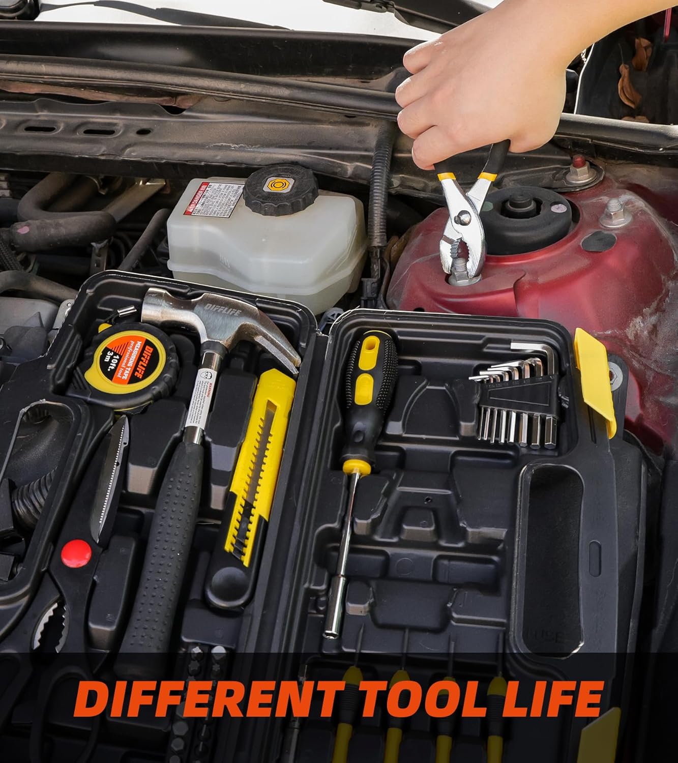 40-Piece Household Hand Tool Set with Storage Case