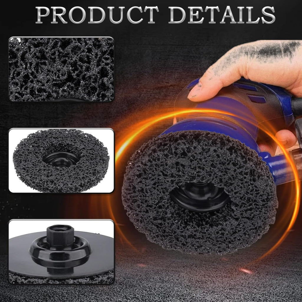 2 Pack Paint Eater 4.5" Replacement Spun-Fiber Disc for Palm Sander