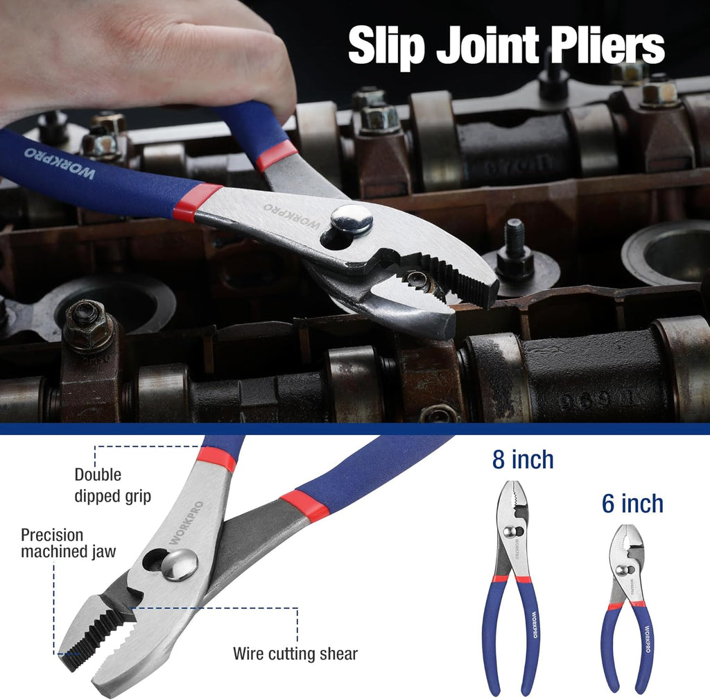 WORKPRO 7-Piece Pliers Set for Home & DIY Use