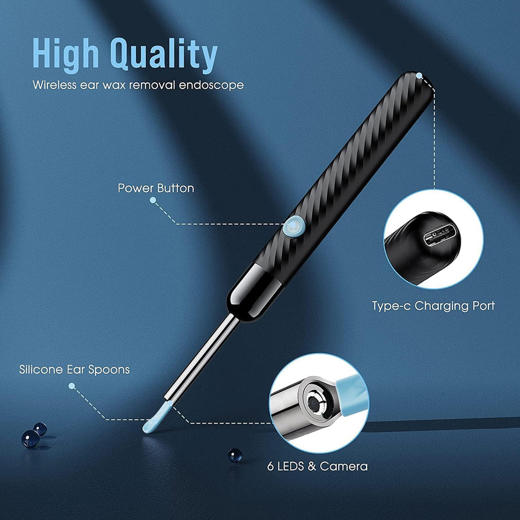 Ear Wax Removal Tool with 1080P Camera, Ear Cleaner Kit for iOS & Android
