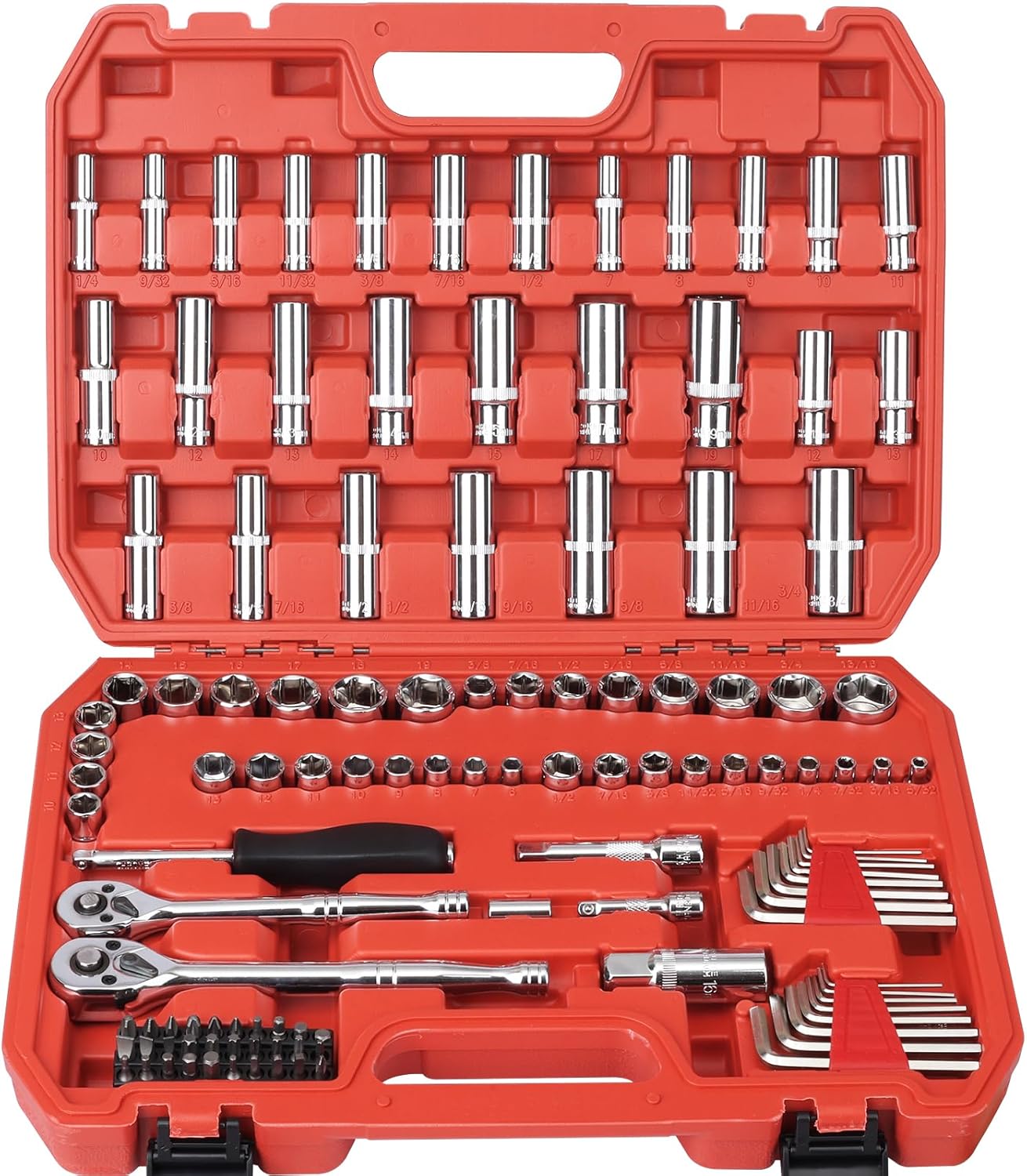 Egofine 46-Piece 1/4" Drive Socket & Ratchet Wrench Set
