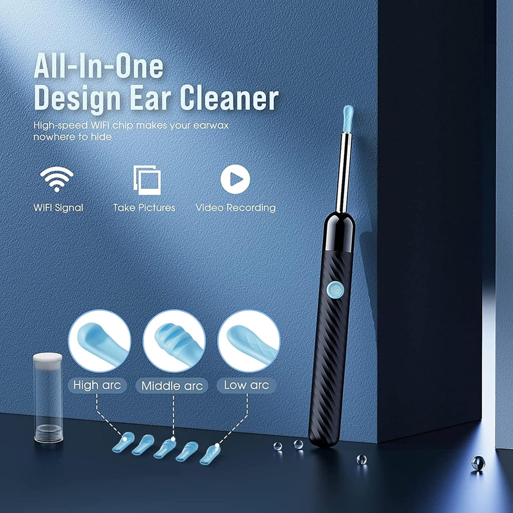 Ear Wax Removal Tool with 1080P Camera, Ear Cleaner Kit for iOS & Android