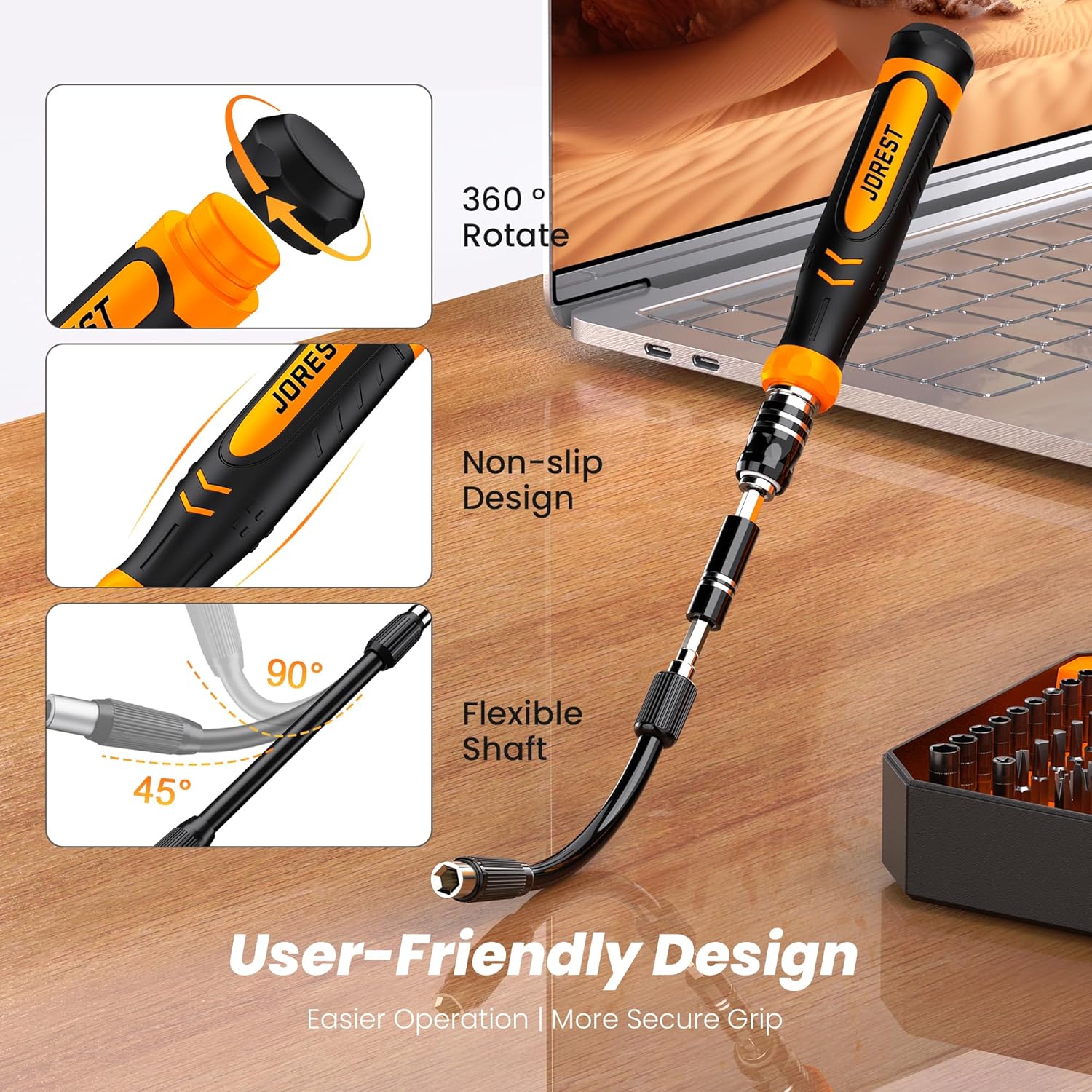 Jorest 115 in 1 Precision Screwdriver Set Magnetic Repair Kit for Electronics